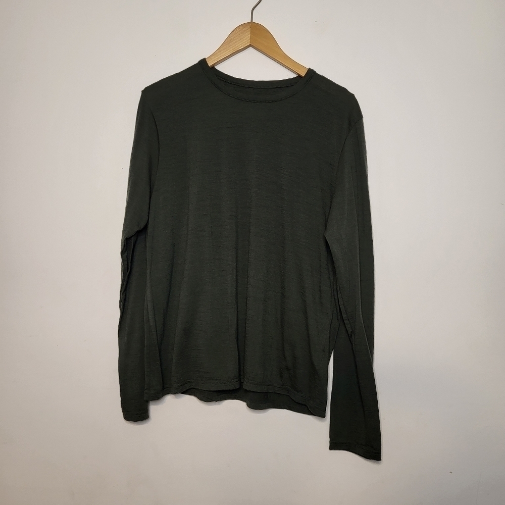 True North 100% Merino Wool Long Sleeve Sweatshirt Size Small